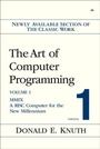 Cover: Art of Computer Programming, Volume 1, Fascicle 1, The: MMIX -- A RISC Computer for the New Millennium - Addison Wesley
