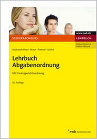Abbildung von: Lehrbuch Abgabenordnung - NWB