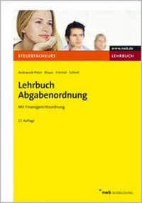 Abbildung von: Lehrbuch Abgabenordnung - NWB