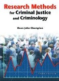 Cover: Research Methods for Criminal Justice and Criminology - Pearson