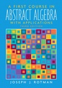 Cover: First Course in Abstract Algebra, A - Pearson