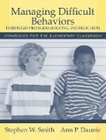 Cover: Managing Difficult Behaviors through Problem Solving Instruction - Pearson