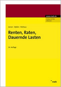 Abbildung von: Renten, Raten, Dauernde Lasten - NWB