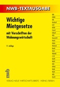 Cover: Wichtige Mietgesetze - NWB