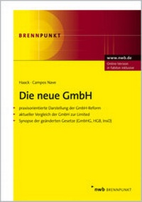 Enlarge image Cover: Die neue GmbH - NWB