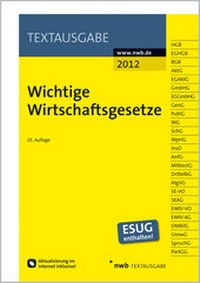 Abbildung von: Wichtige Wirtschaftsgesetze - NWB