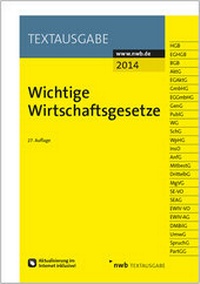 Abbildung von: Wichtige Wirtschaftsgesetze - NWB
