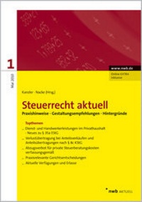 Enlarge image Cover: Steuerrecht aktuell 1/2010 - NWB