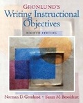 Cover: Gronlund's Writing Instructional Objectives - Pearson
