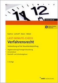 Abbildung von: Last-Minute-Check Verfahrensrecht - NWB