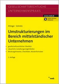 Abbildung von: Umstrukturierungen im Bereich mittelständischer Unternehmen - NWB