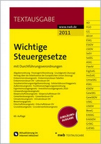 Abbildung von: Wichtige Steuergesetze - NWB