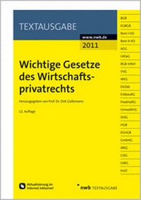 Abbildung von: Wichtige Gesetze des Wirtschaftsprivatrechts - NWB