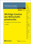 Cover: Wichtige Gesetze des Wirtschaftsprivatrechts - NWB