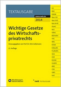 Abbildung von: Wichtige Gesetze des Wirtschaftsprivatrechts - NWB