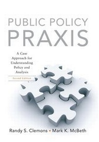 Enlarge image Cover: Public Policy Praxis - Routledge