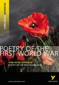 Cover: Poetry of the First World War (York Notes Advanced) English Literature Study Guide - for 2026, 2027 exams - Longman