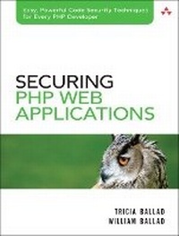 Enlarge image Cover: Securing PHP Web Applications - Addison Wesley