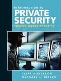 Cover: Introduction to Private Security - Pearson