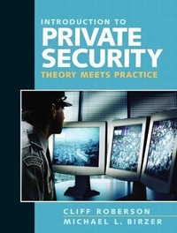 Enlarge image Cover: Introduction to Private Security - Pearson