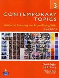 Enlarge image Cover: Contemporary Topics 3: Academic and Note-Taking Skills (Advanced) - Pearson Education (US)