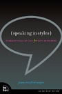 Cover: Speaking in Styles - New Riders