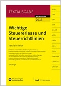 Cover: Wichtige Steuererlasse und Steuerrichtlinien - NWB