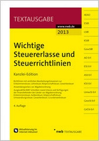 Abbildung von: Wichtige Steuererlasse und Steuerrichtlinien - NWB