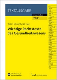 Abbildung von: Wichtige Rechtstexte des Gesundheitswesens - NWB
