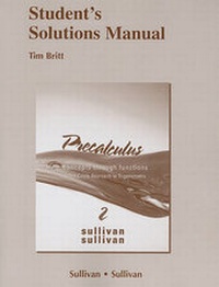 Enlarge image Cover: Student Solutions Manual for Precalculus - Pearson
