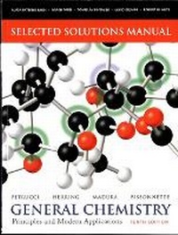 Enlarge image Cover: Selected Solutions Manual for General Chemistry: Principles and Modern Applications - Prentice-Hall (Canada)