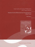 Cover: Study Guide and Computer Workbook for Statistics for the Behavioral and Social Sciences - Pearson