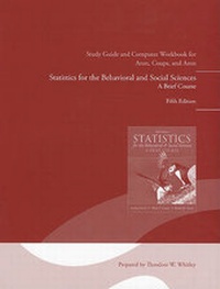 Enlarge image Cover: Study Guide and Computer Workbook for Statistics for the Behavioral and Social Sciences - Pearson