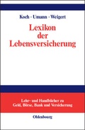 Cover: Lexikon der Lebensversicherung - De Gruyter Oldenbourg