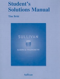 Abbildung von: Student Solutions Manual for Algebra and Trigonometry - Pearson