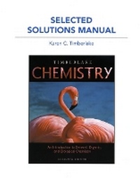 Enlarge image Cover: Selected Solution Manual for Chemistry - Pearson