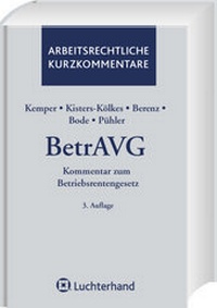 Abbildung von: BetrAVG - Luchterhand