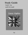 Cover: Student Study Guide for Linear Algebra and Its Applications - Pearson