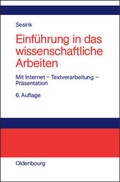 Cover: Einf&uuml;hrung in das wissenschaftliche Arbeiten - De Gruyter Oldenbourg