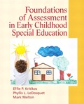 Cover: Foundations of Assessment in Early Childhood Special Education - Pearson