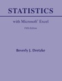 Cover: Statistics with Microsoft Excel - Pearson