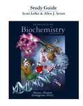 Cover: Study Guide for Principles of Biochemistry - Pearson