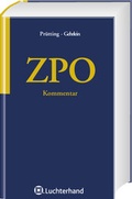 Abbildung von: ZPO Kommentar - Luchterhand