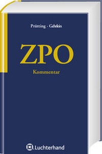 Abbildung von: ZPO Kommentar - Luchterhand