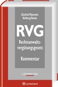 Cover: RVG - Rechtsanwaltsverg&uuml;tungsgesetz - Luchterhand