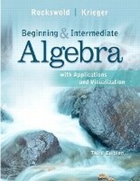 Enlarge image Cover: Beginning and Intermediate Algebra with Applications & Visualization Plus NEW MyMathLab with Pearson eText -- Access Card Package - Pearson