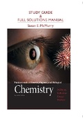 Cover: Study Guide and Full Solutions Manual for Fundamentals of General, Organic, and Biological Chemistry - Pearson