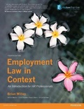 Cover: Employment Law in Context - Pearson Education Limited