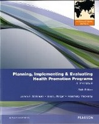 Enlarge image Cover: Planning, Implementing, & Evaluating Health Promotion Programs - Pearson