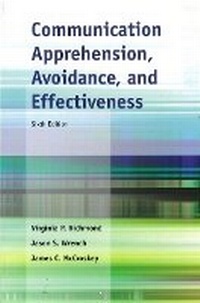 Enlarge image Cover: Communication Apprehension, Avoidance, and Effectiveness - Pearson
